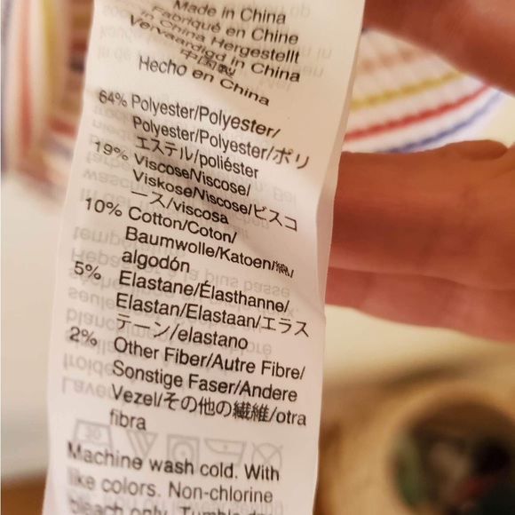 Madewell Long-Sleeve Baby Tee in Shimmer Stripe - Picture 7 of 8